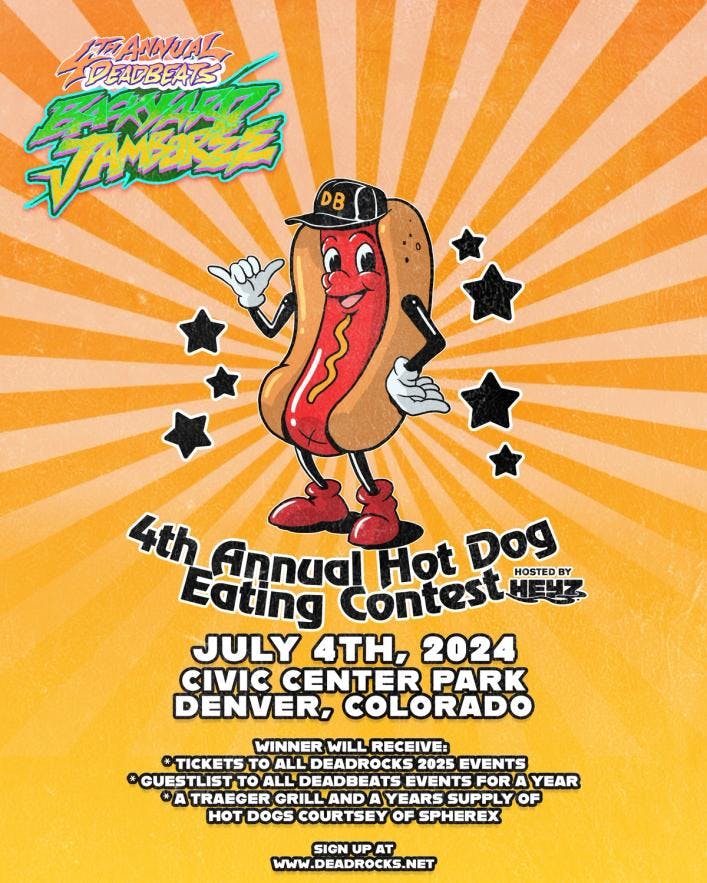 Deadbeats Jamboree 4th Annual Hot Dog Eating Contest